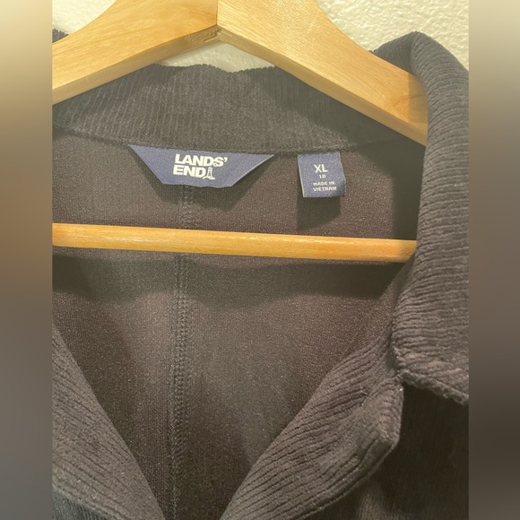 Lands' End Black Core Chore Button-Front Jacket Size XL - Picture 6 of 8